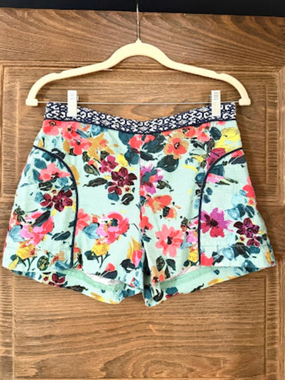 Anthropologie CARTONNIER Skyflower Floral Women's Shorts Size 2